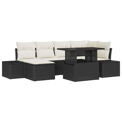 Tuin Sofa Set Met Kussen 7 Pcs