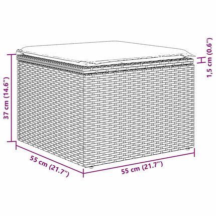 Tuin Sofa Set 7 St Poly Rattan