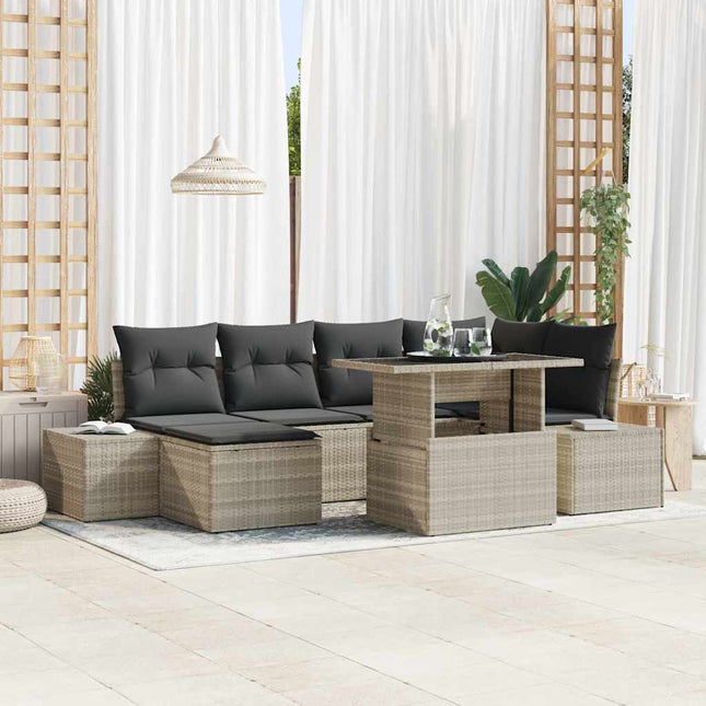 Tuin Sofa Set 7 St Poly Rattan