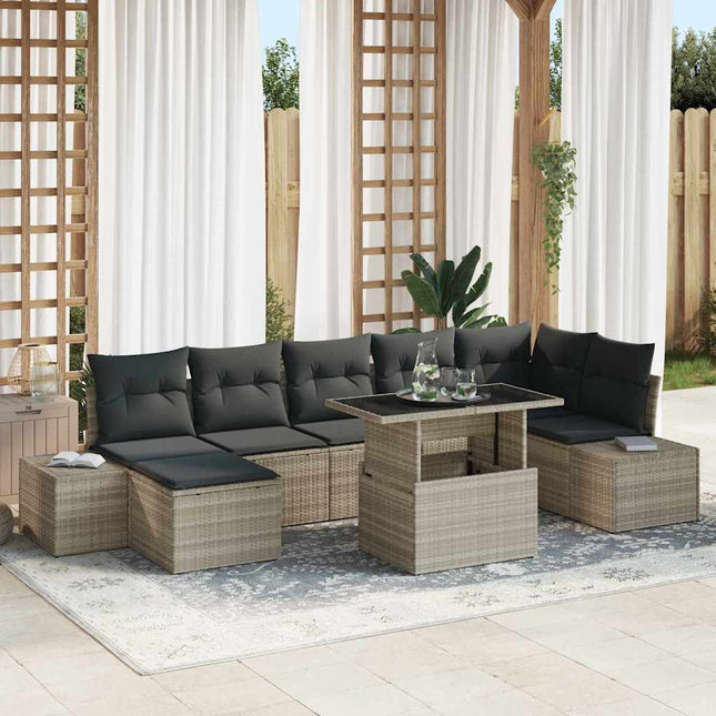 Tuin Sofa Set Met Kussen 8 Pcs