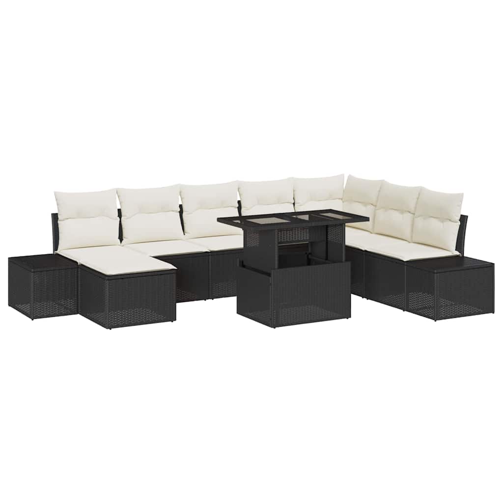 Tuin Sofa Set Met Kussen 9 Pcs Poly Rattan