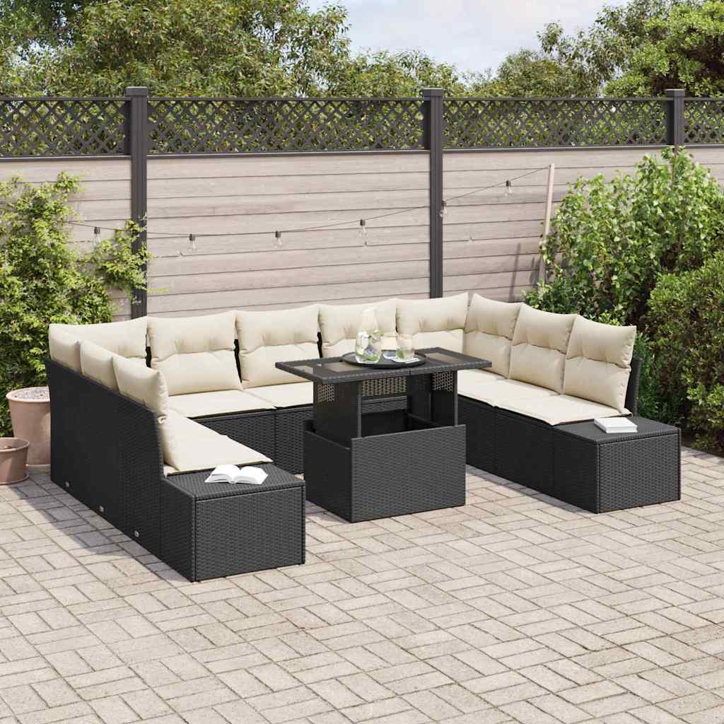Tuin Sofa Set Met Kussen Met Opslag 10 Pcs