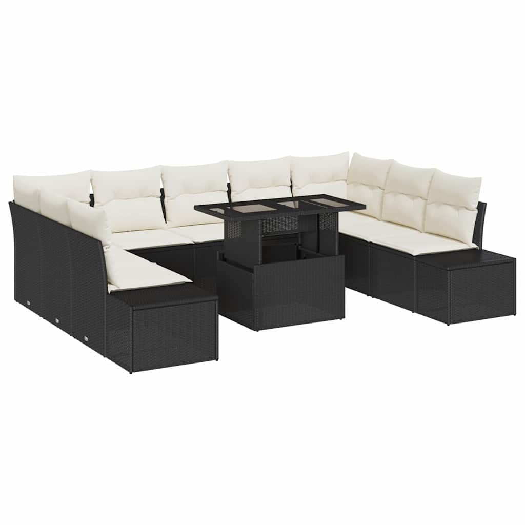 Tuin Sofa Set Met Kussen Met Opslag 10 Pcs
