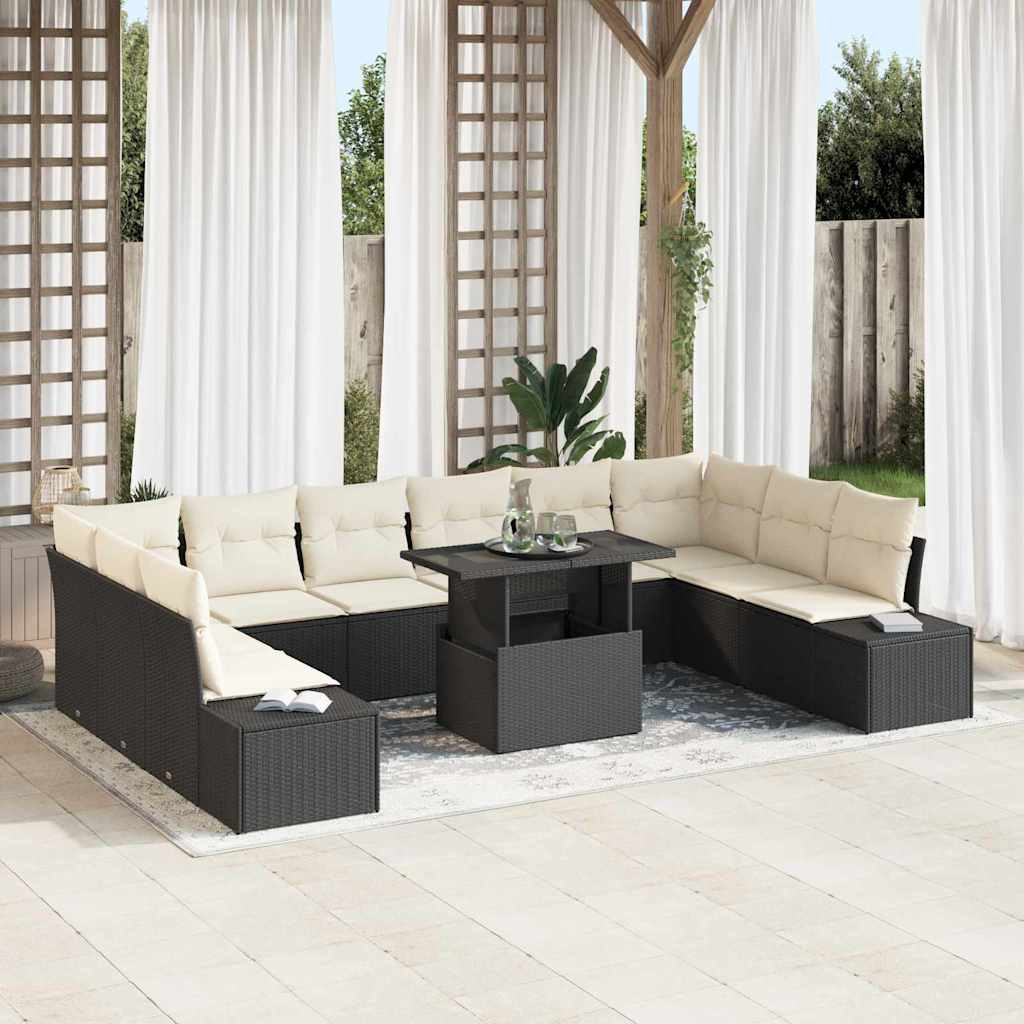 Tuin Sofa Set Met Kussen Met Opslag 11 Pcs