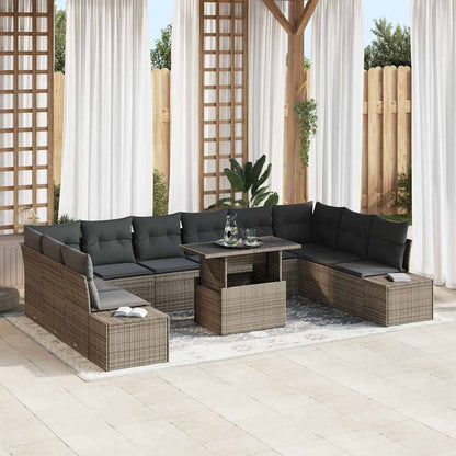 Tuin Sofa Set Met Kussen Met Opslag 11 Pcs