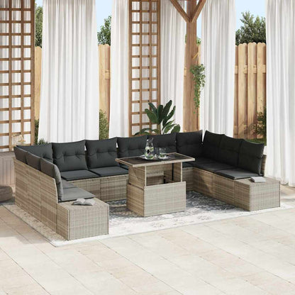 Tuin Sofa Set Met Kussen Met Opslag 11 Pcs