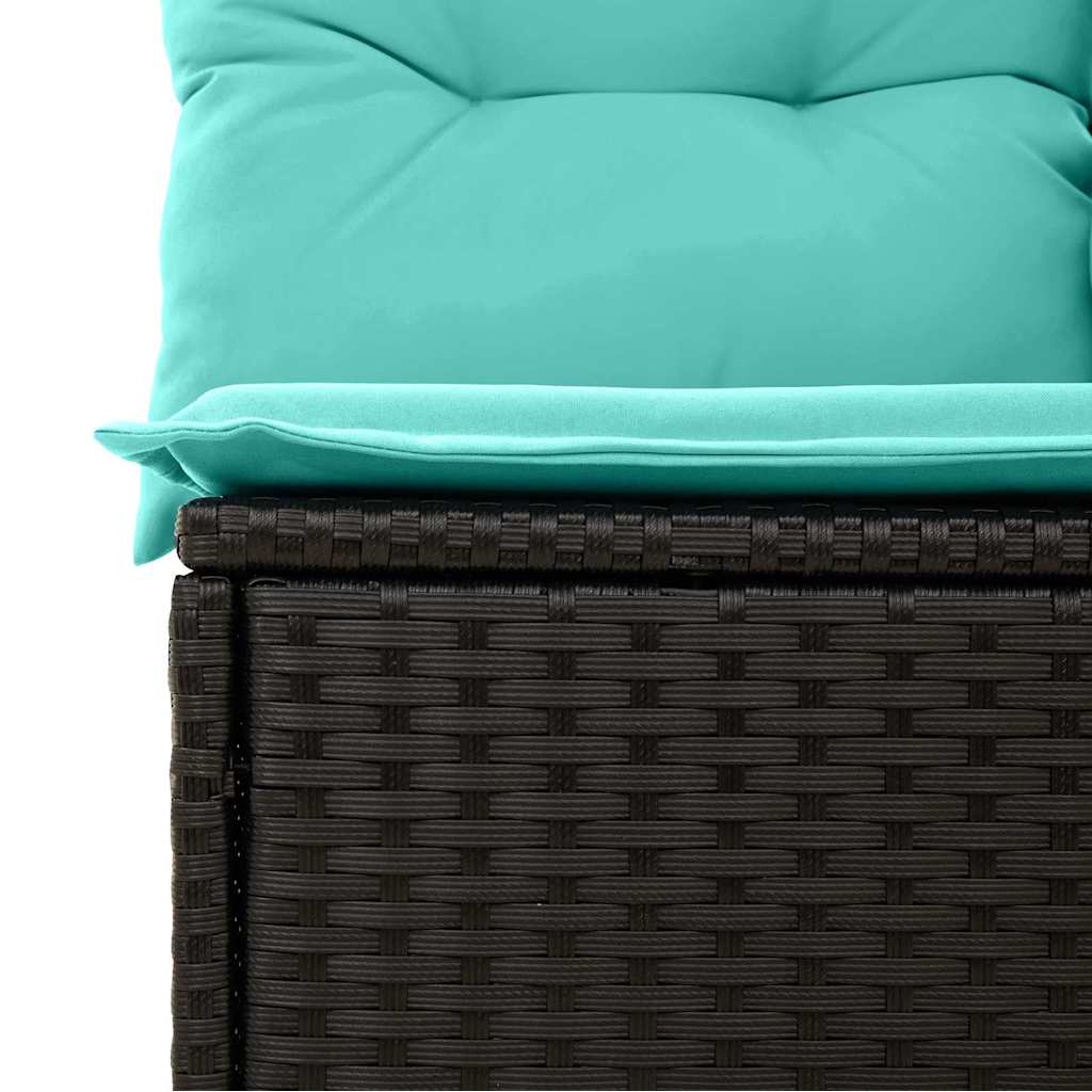 Tuin Sofa Set Met Kussen 6 Pcs En Blauw