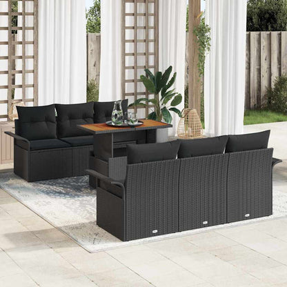Tuin Sofa Set Met Kussen 7 Pcs