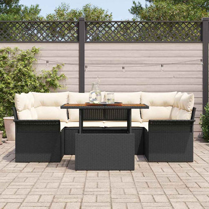 Tuin Sofa Set Met Kussen 7 Pcs