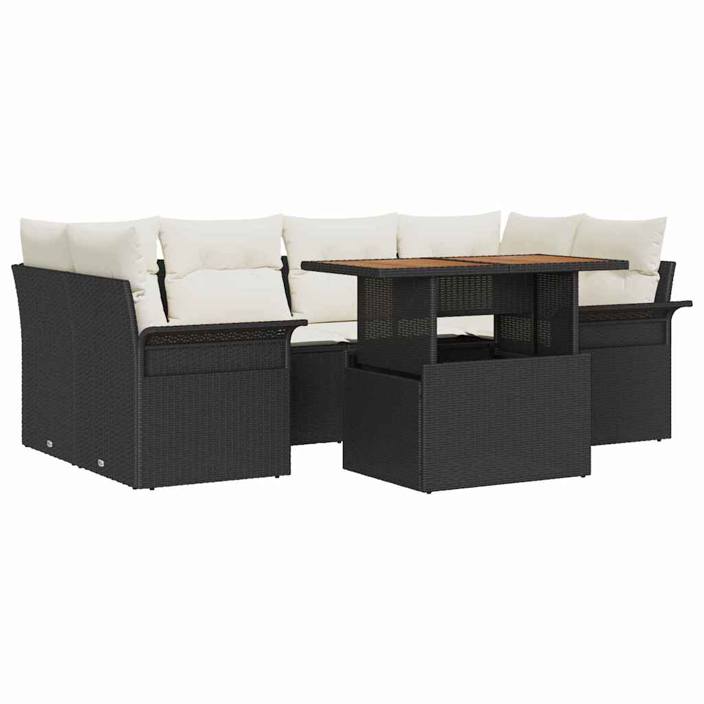 Tuin Sofa Set Met Kussen 7 Pcs