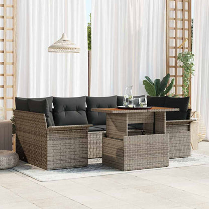 Tuin Sofa Set Met Kussen 7 Pcs