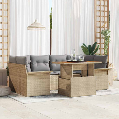 Tuin Sofa Set Met Kussen 7 Pcs