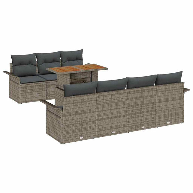 Tuin Sofa Set Met Kussen 8 Pcs