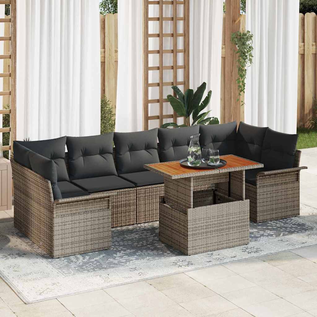 Tuin Sofa Set Met Kussen 8 Pcs