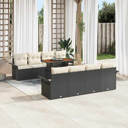 Tuinbankenset Met Kussen 7 Pcs Poly Rattan