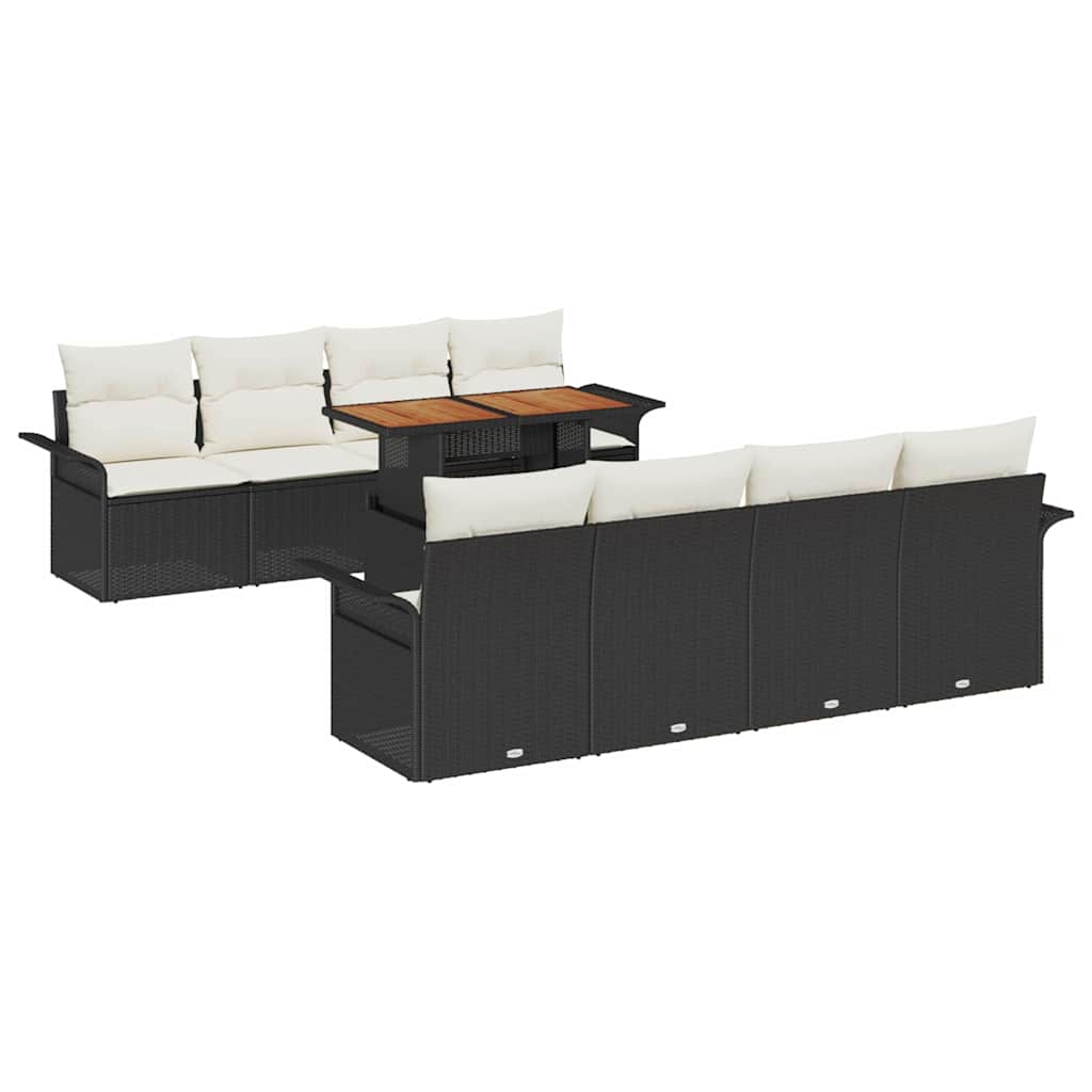Tuinbankenset Met Kussen 7 Pcs Poly Rattan