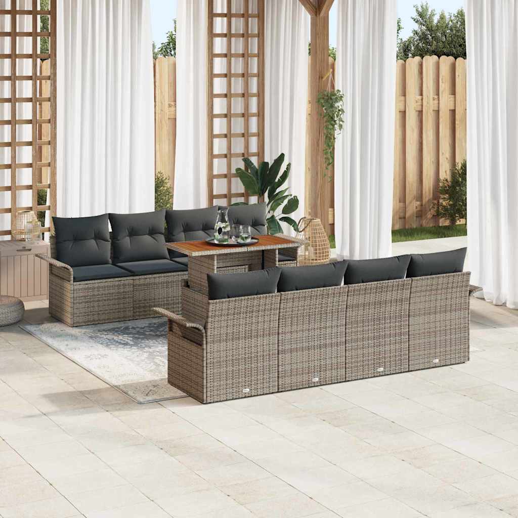 Tuinbankenset Met Kussen 7 Pcs Poly Rattan