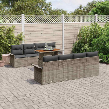 Tuinbankenset Met Kussen 7 Pcs Poly Rattan