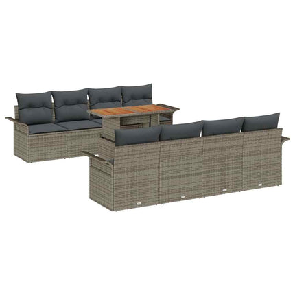 Tuinbankenset Met Kussen 7 Pcs Poly Rattan