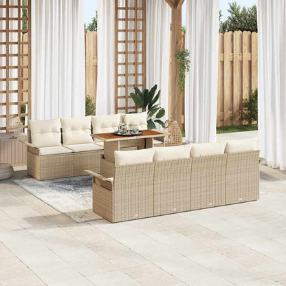 Tuinbankenset Met Kussen 7 Pcs Poly Rattan