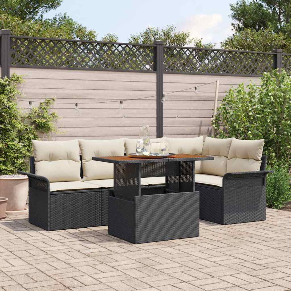 Tuin Sofa Set Met Kussen 6 Pcs