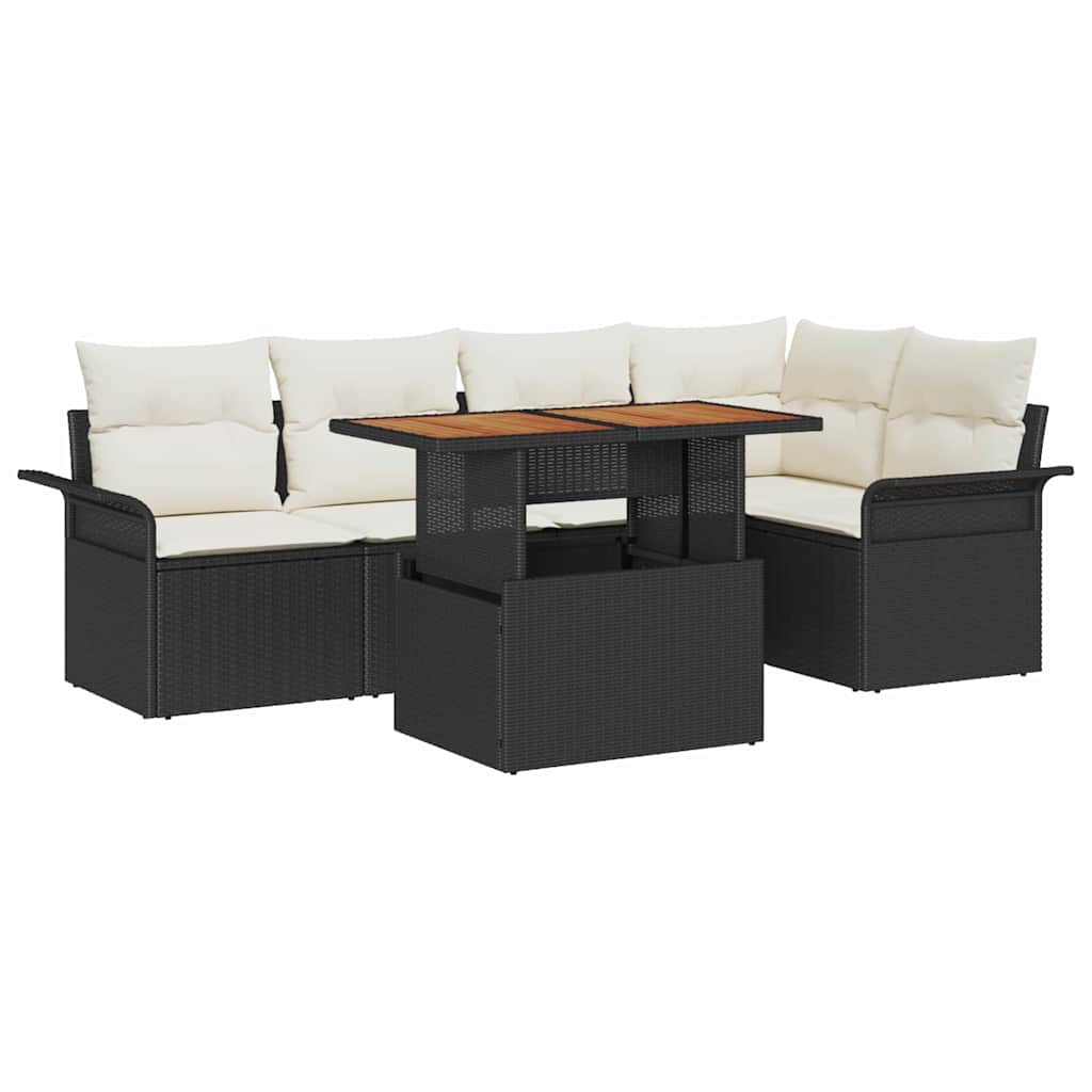 Tuin Sofa Set Met Kussen 6 Pcs