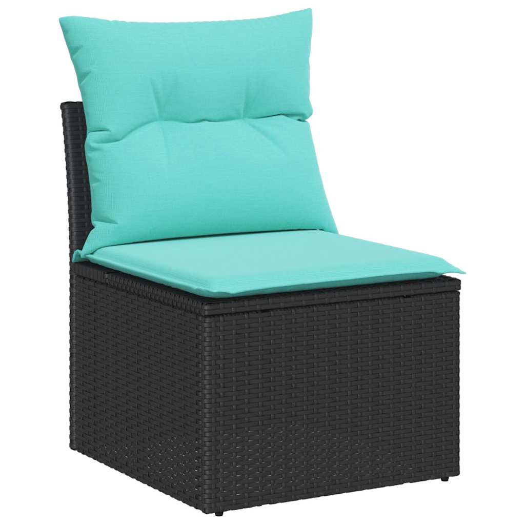 Tuin Sofa Set Met Kussen 9 Pcs En Blauw