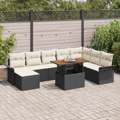 Tuin Sofa Set Met Kussen 9 Pcs