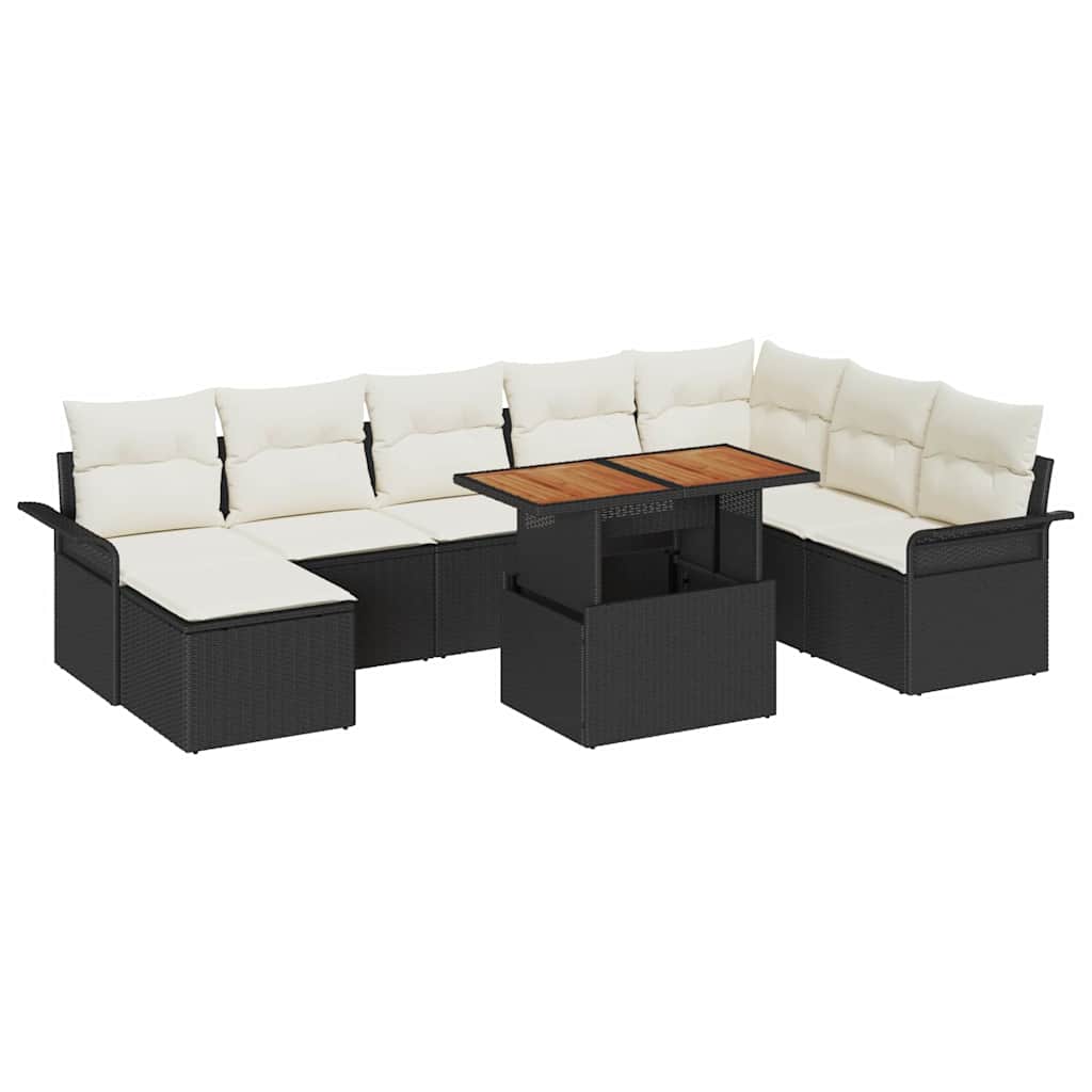 Tuin Sofa Set Met Kussen 9 Pcs