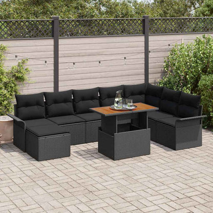 Tuin Sofa Set Met Kussen 9 Pcs