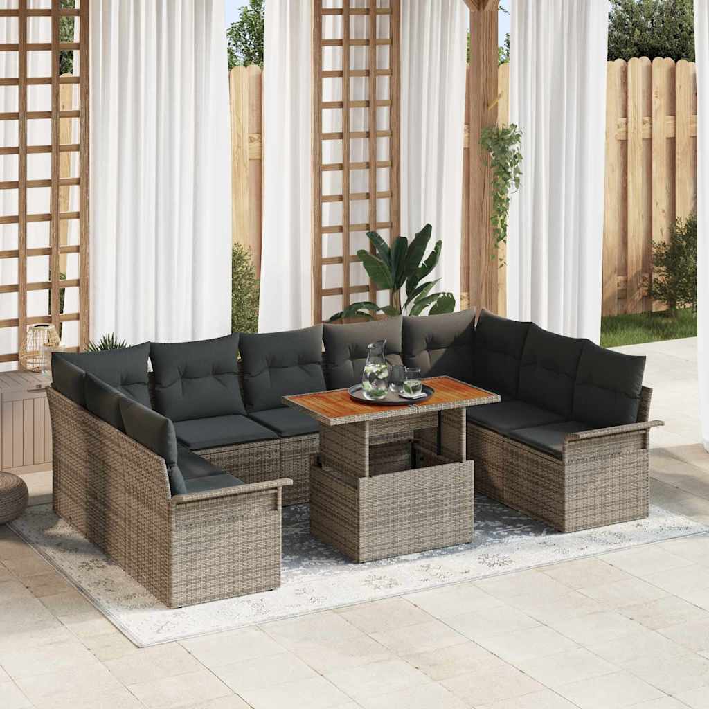 Tuin Sofa Set Met Kussen 10 Pcs