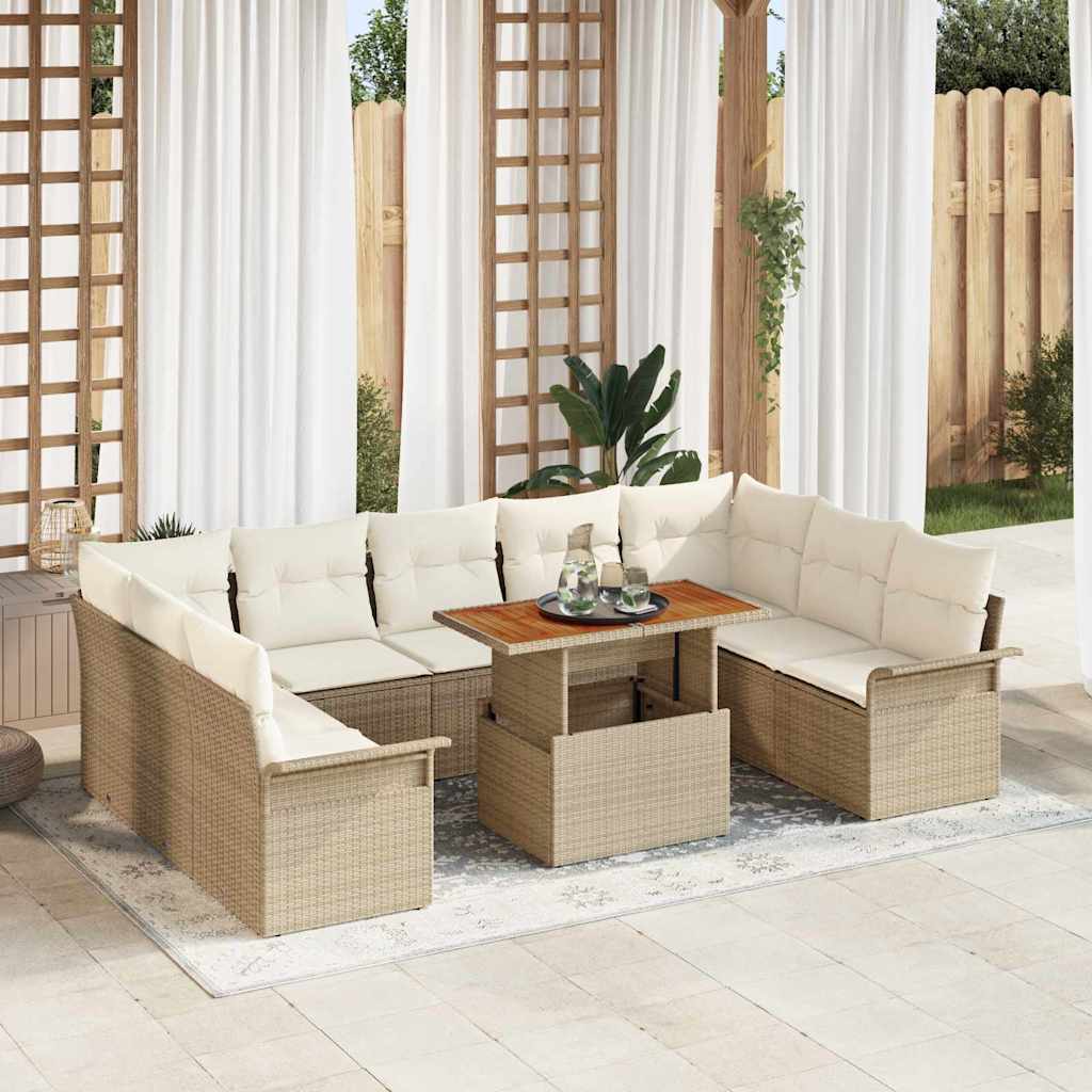 Tuin Sofa Set Met Kussen 10 Pcs