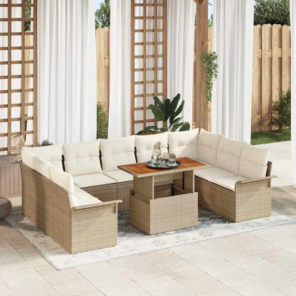 Tuin Sofa Set Met Kussen 10 Pcs