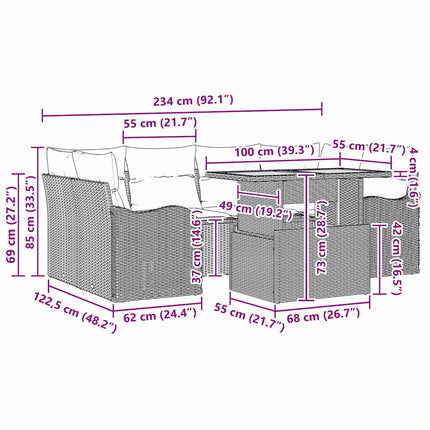 Tuin Sofa Set 7 St