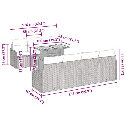 Tuin Sofa Set 8 St