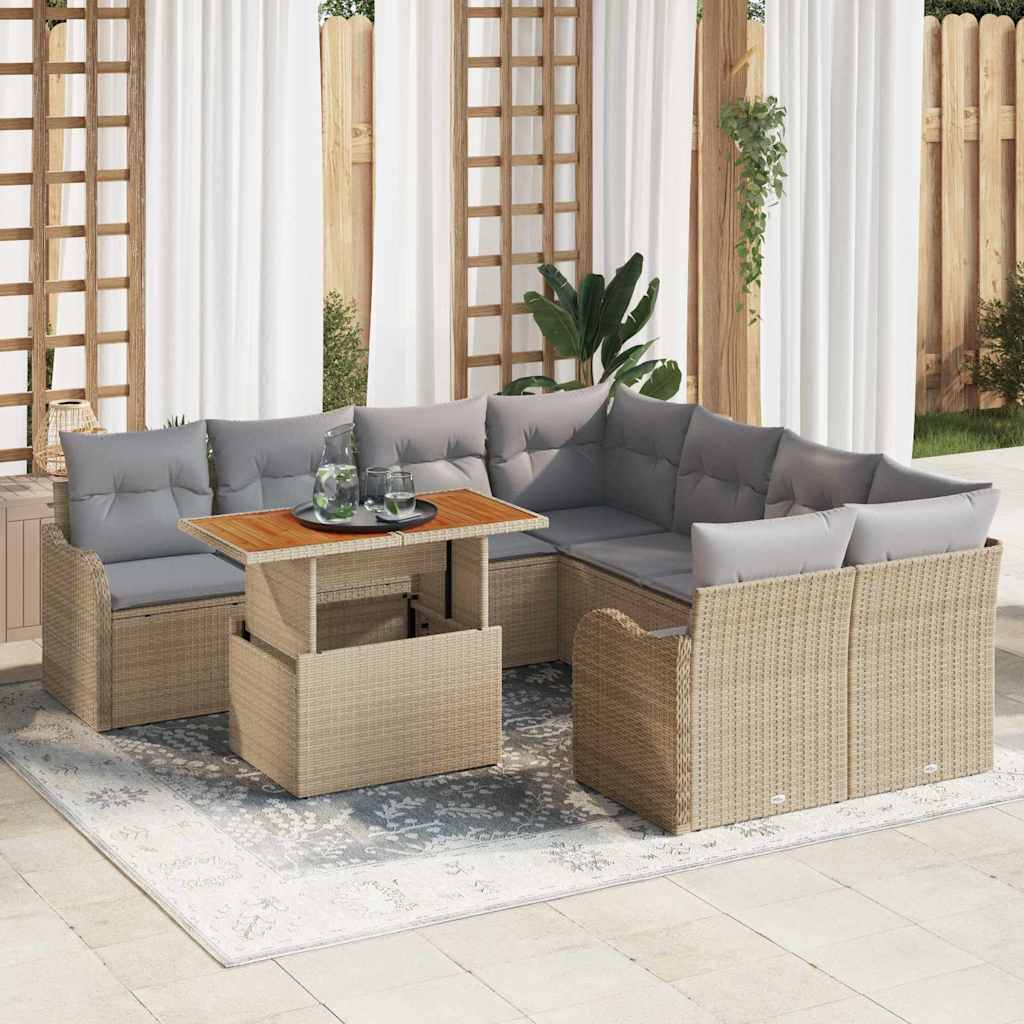 Tuin Sofa Set Met Kussen 7 Pcs