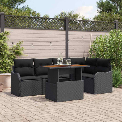 Tuinbankenset 6 St 5-Aantal Zitplaatsen Beige En Licht Grijs