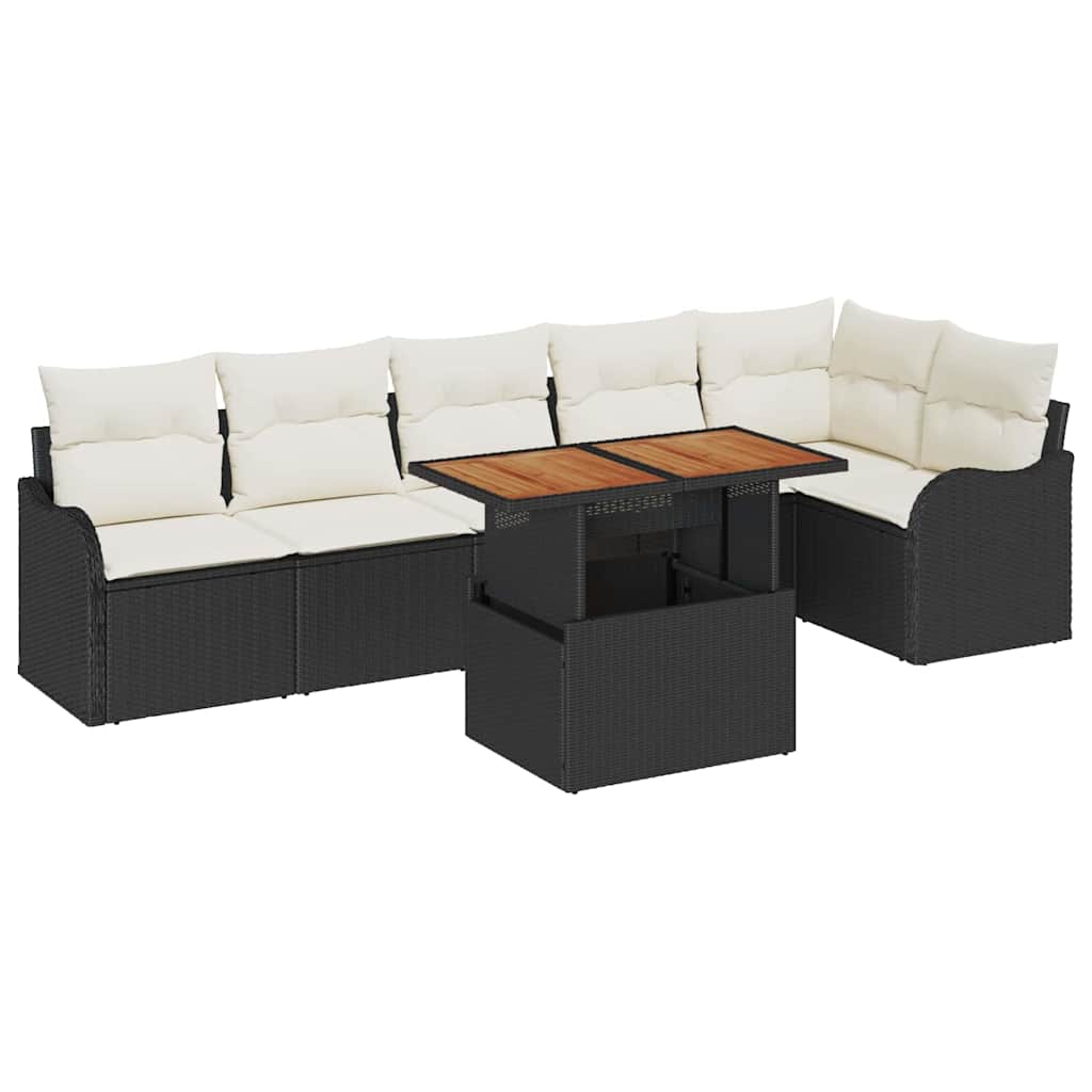 Tuin Sofa Set Met Kussen 7 Pcs