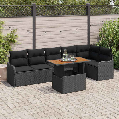 Tuin Sofa Set Met Kussen 7 Pcs
