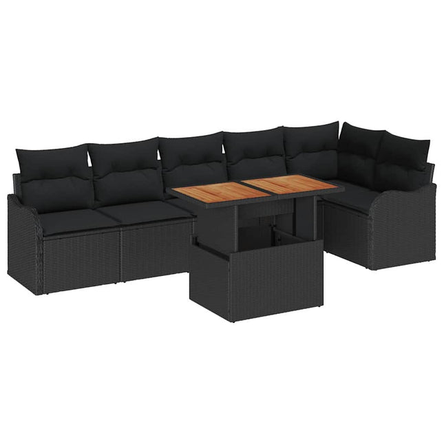 Tuin Sofa Set Met Kussen 7 Pcs