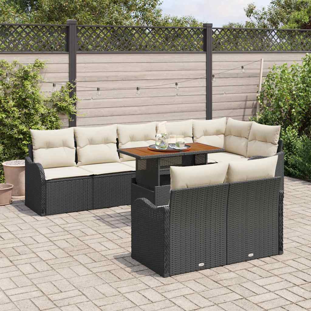 Tuin Sofa Set Met Kussen 9 Pcs