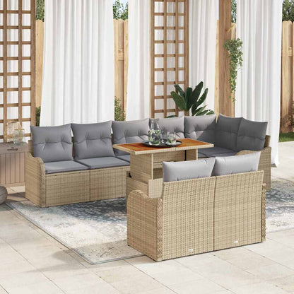Tuin Sofa Set Met Kussen 9 Pcs