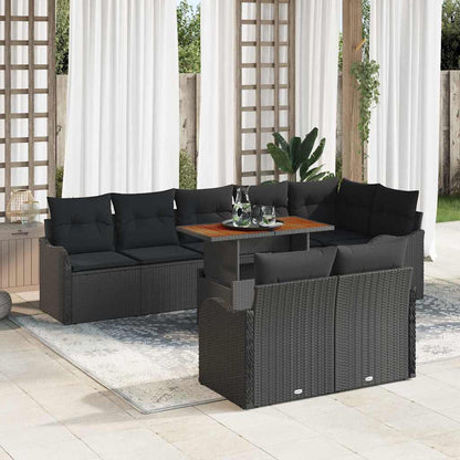 Tuin Sofa Set Met Kussen 9 Pcs