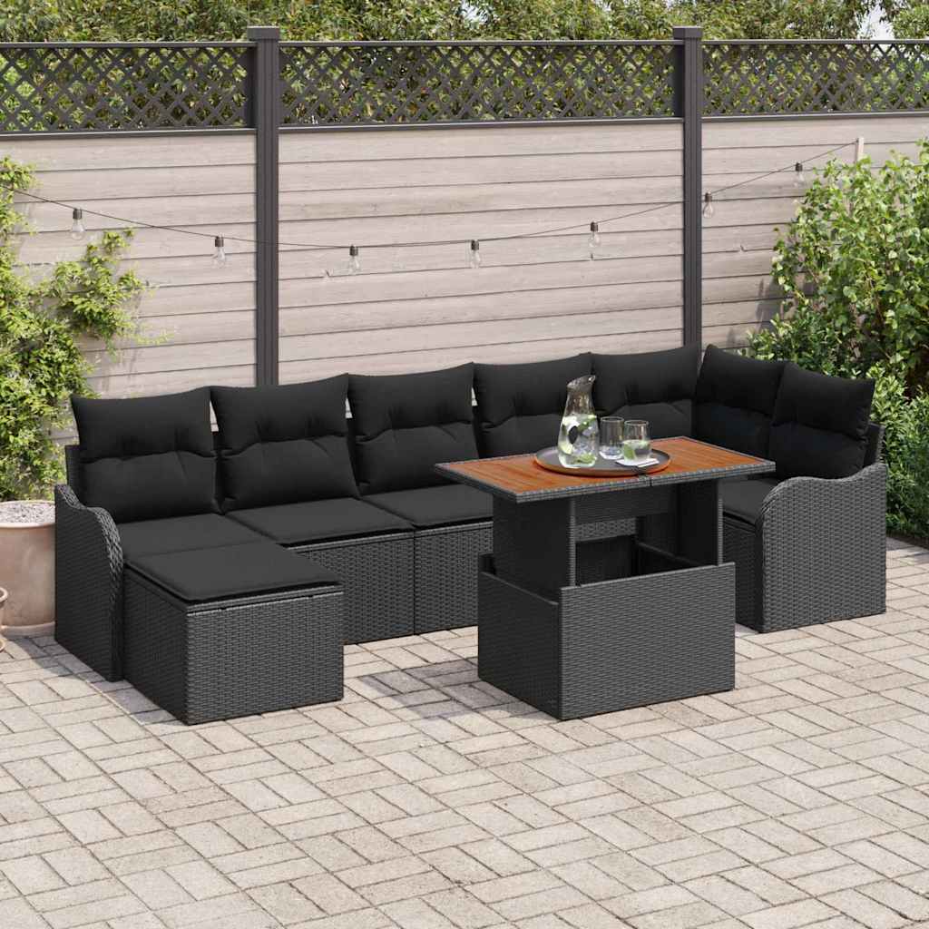 Tuin Sofa Set Met Kussen Met Opslag 8 Pcs