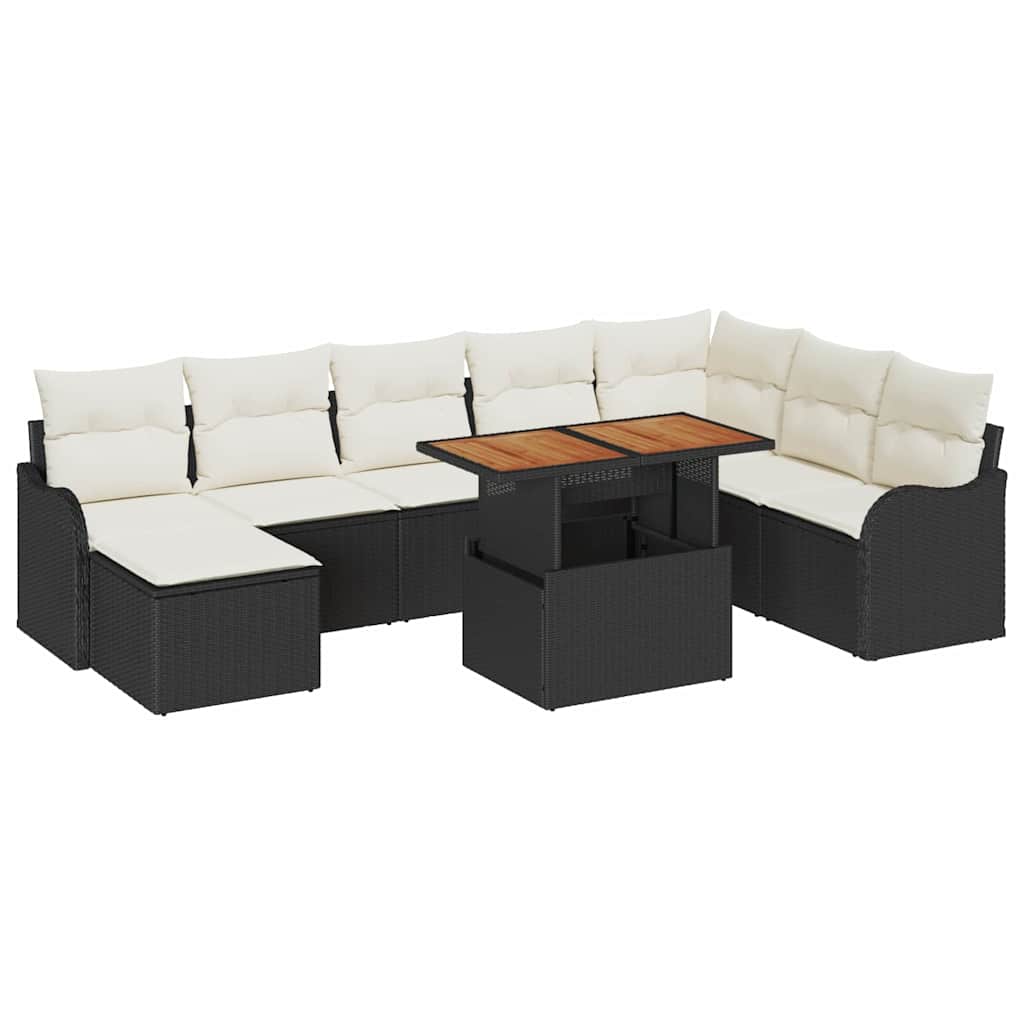 Tuin Sofa Set Met Kussen 9 Pcs