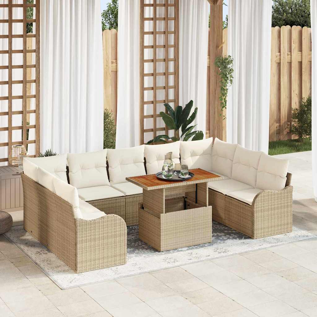 Tuin Sofa Set Met Kussen 10 Pcs