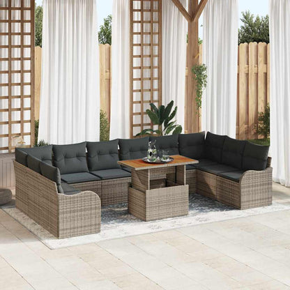 Tuin Sofa Set Met Kussen 11 Pcs