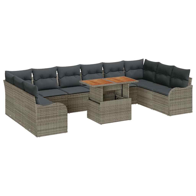 Tuin Sofa Set Met Kussen 11 Pcs