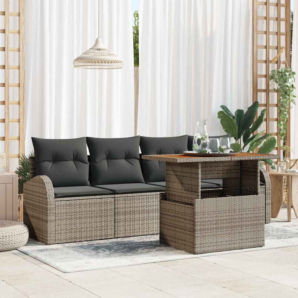 Tuin Sofa Set Met Kussen 5 Pcs
