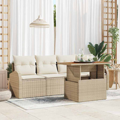 Tuin Sofa Set Met Kussen 5 Pcs